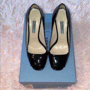 100% Authentic Patent Leather Prada Heels